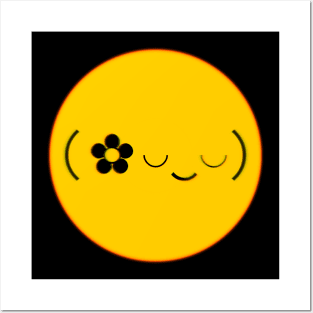 happy and cool Emoji Posters and Art